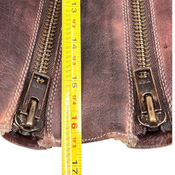 Bed Stu Women’s Tango Brown Distressed Size Zip Riding Boot Size US 7.5 - Picture 11 of 12